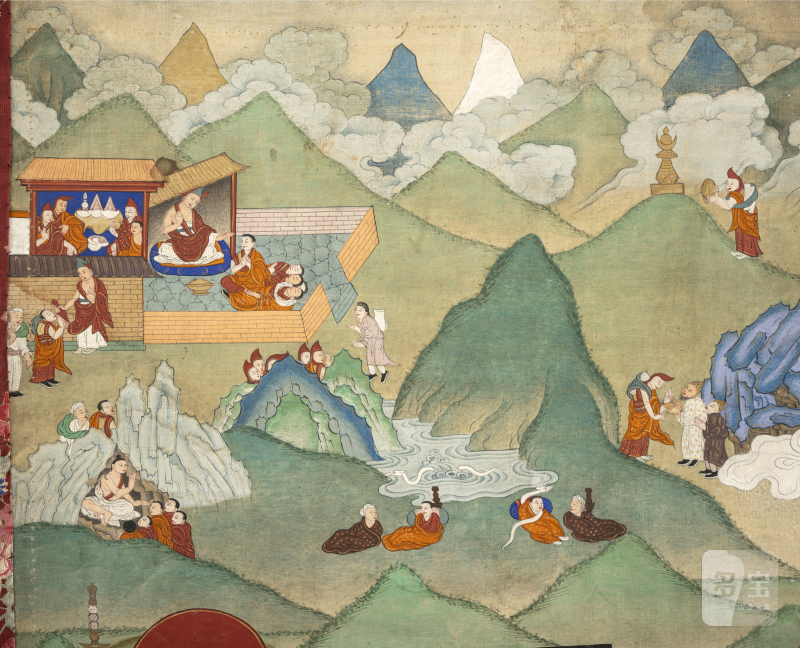 TWO THANGKAS DEPICTING PROBABLY SCENES OF THE AVADANA KALPALATA - 图11